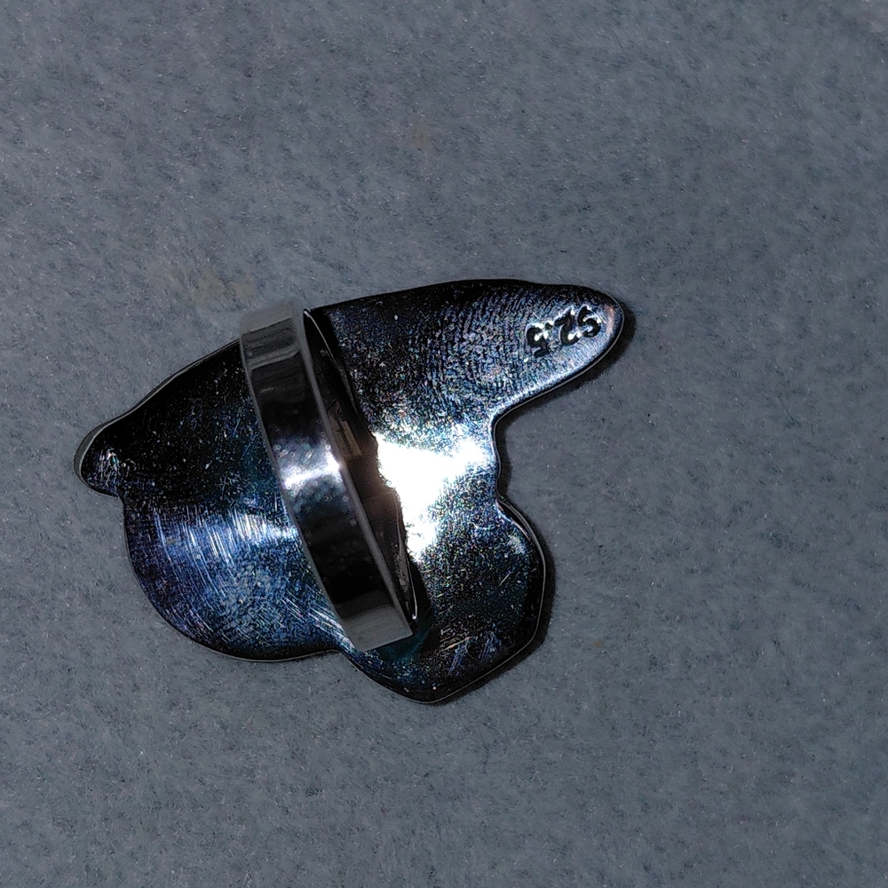 Magic Wizard Witch Hat Turquoise Sterling Silver Ring - Picture 3 of 9